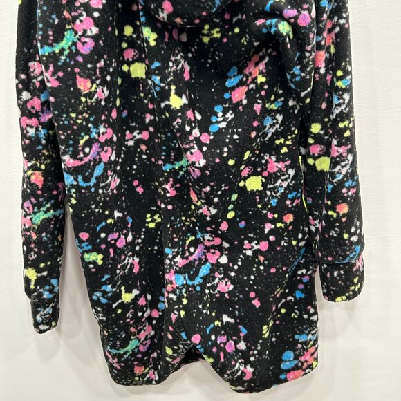 NEW Chubbies Mens The Brunch Wrap Supreme Black Neon Splatter Fleece Onesie Sz L - Picture 10 of 11